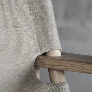 The Canvas Chair fauteuil - Canvas zwart-zwartgelakte eik - Fredericia Furniture