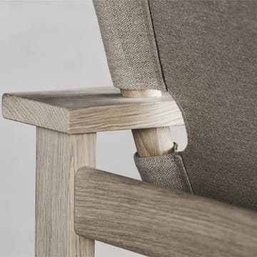 The Canvas Chair fauteuil - Canvas zwart-zwartgelakte eik - Fredericia Furniture