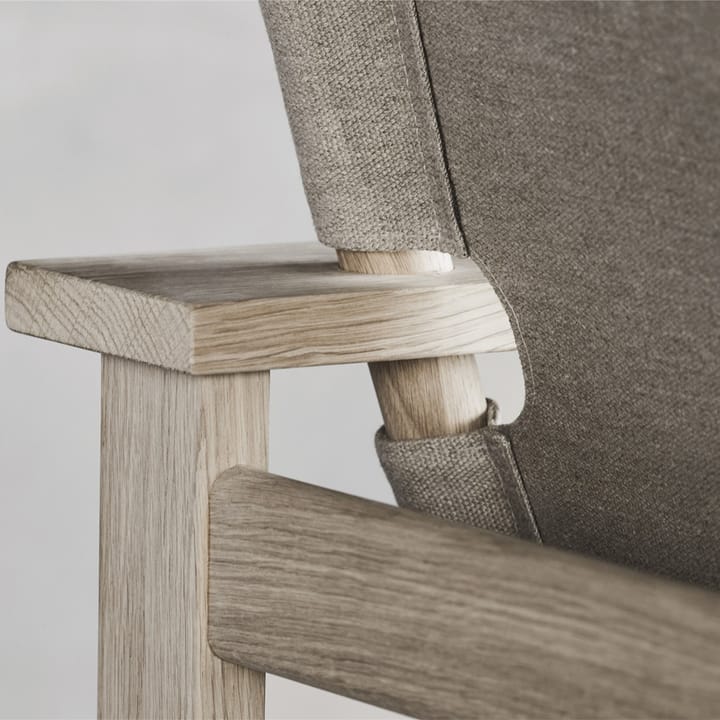The Canvas Chair fauteuil, Canvas zwart-zwartgelakte eik Fredericia Furniture