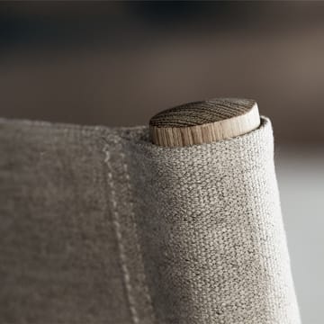 The Canvas Chair fauteuil - Canvas zwart-zwartgelakte eik - Fredericia Furniture