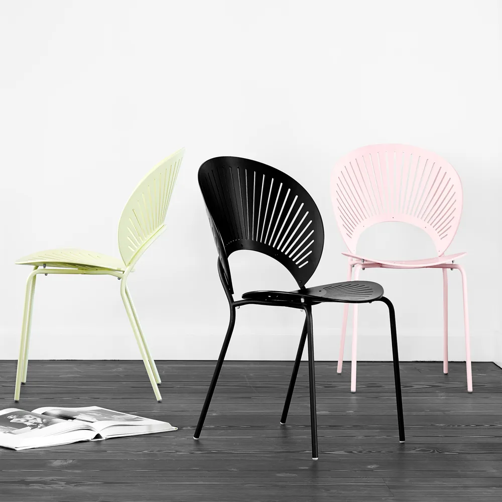 Trinidad 3398 stoel, Zwart gebeitst essen-voet zwart Fredericia Furniture