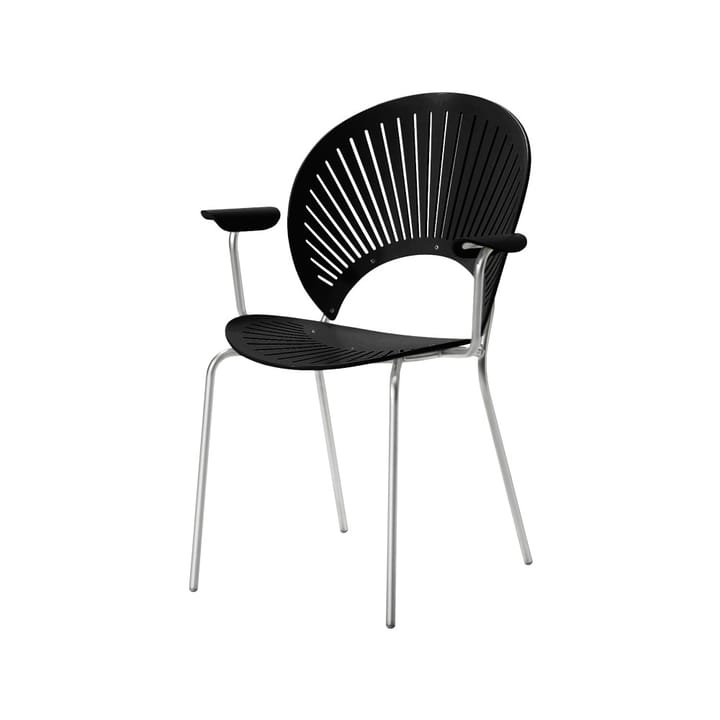 Trinidad 3399 armstoel - Zwart-verchroomde poten - Fredericia Furniture