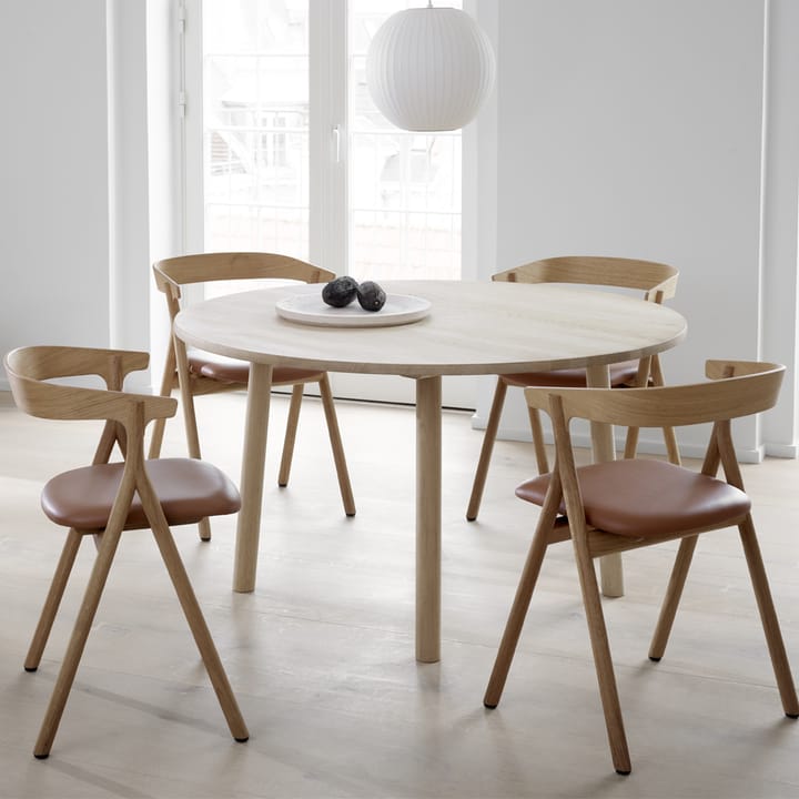 Yksi 3341 stoel, Leder premium 88-zwartgelakte eik Fredericia Furniture