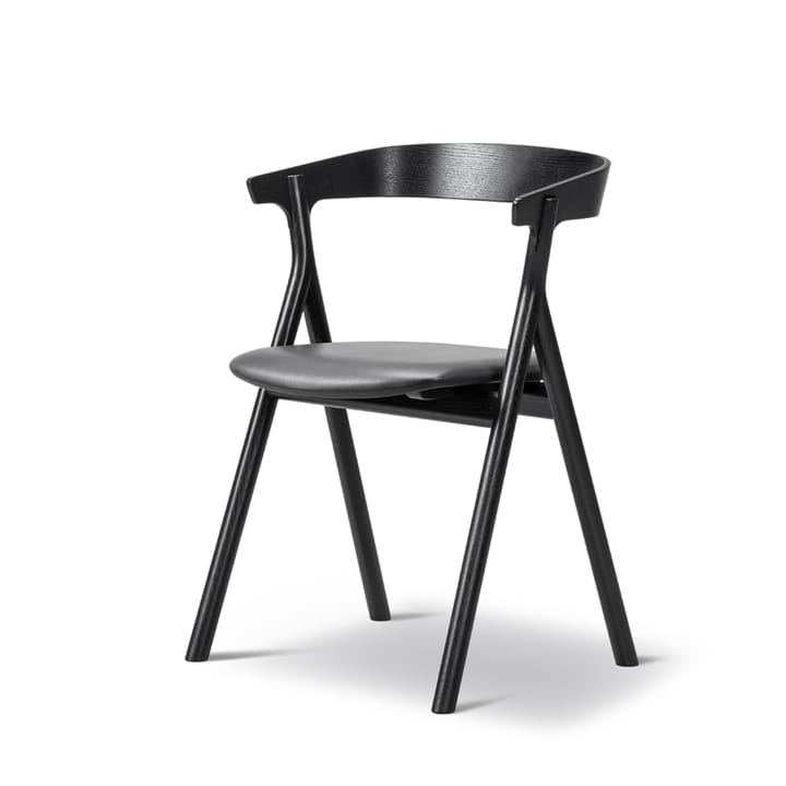 Yksi 3341 stoel - Leder premium 88-zwartgelakte eik - Fredericia Furniture