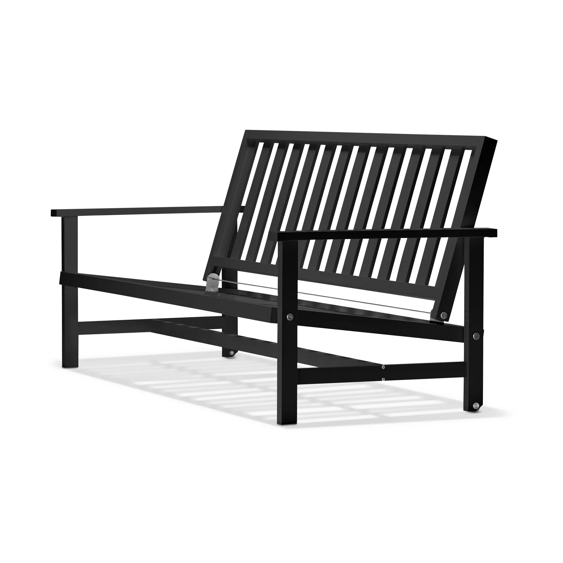 09 bank, Zwart, 3-zits Fri Form