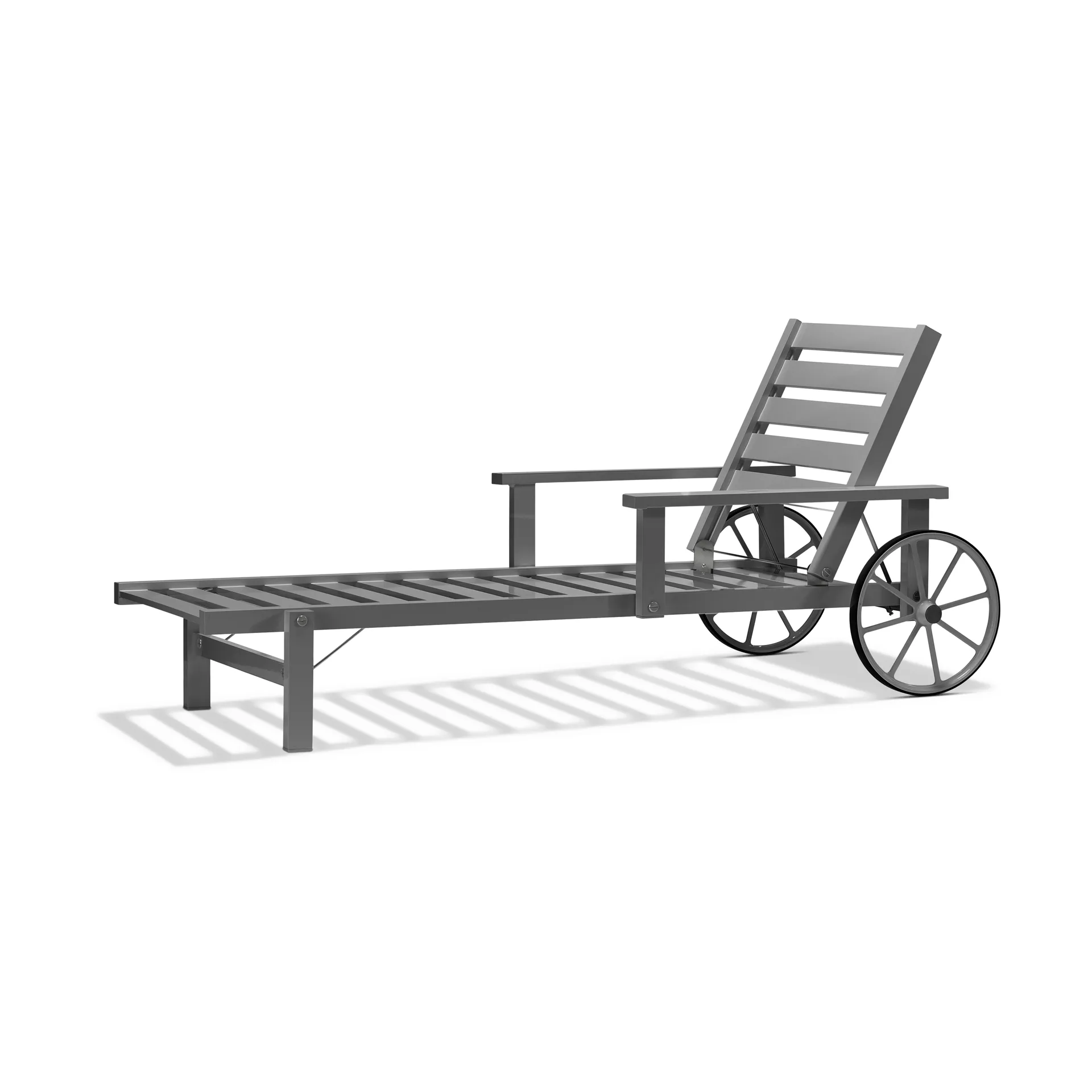 31 ligbed, Grijs, 79x174 cm Fri Form