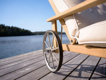 31 ligbed - Teak, 78x171 cm - Fri Form