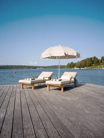 31 ligbed - Teak, 78x171 cm - Fri Form