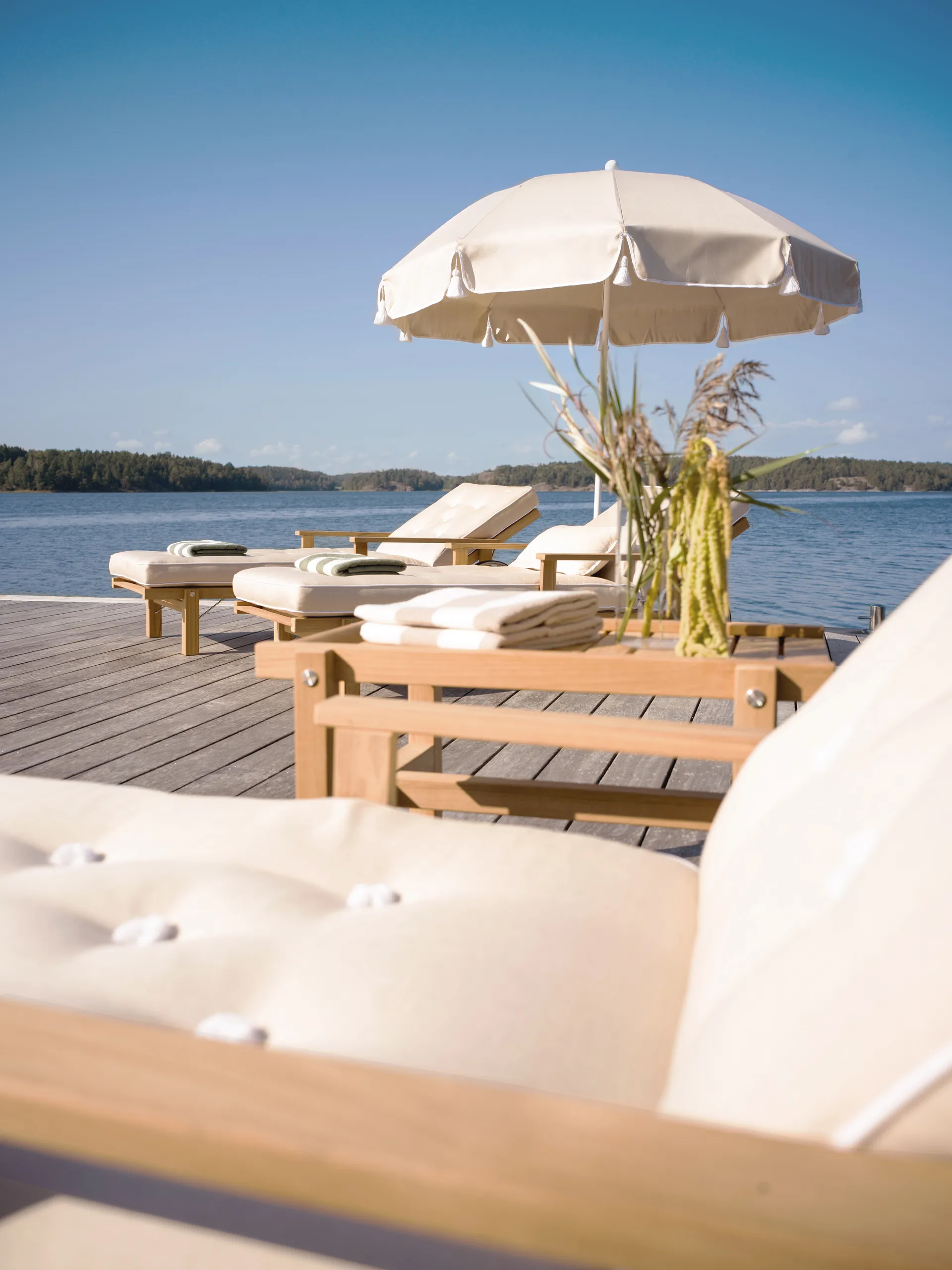 31 ligbed, Teak, 78x171 cm Fri Form