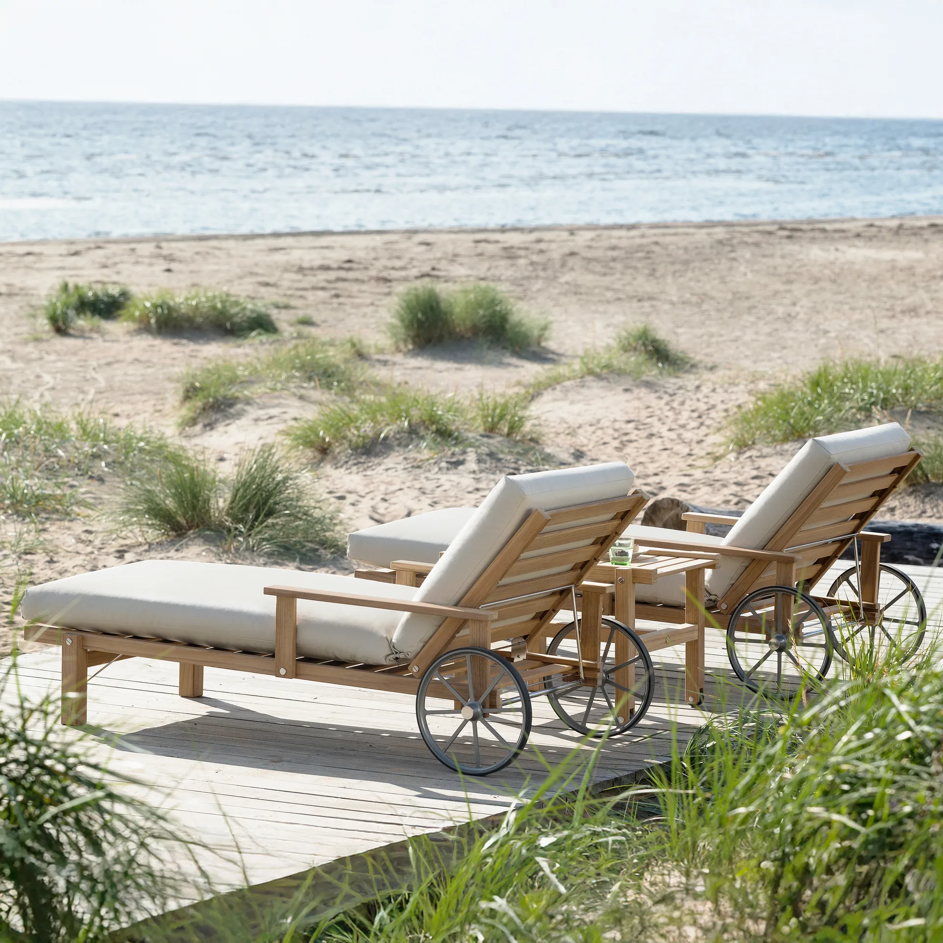 31 ligbed, Teak, 78x171 cm Fri Form