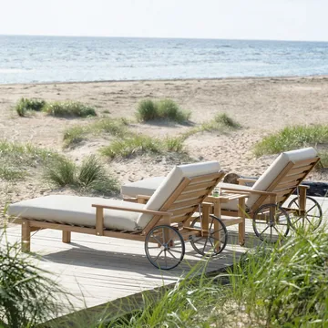 31 ligbed - Teak, 78x171 cm - Fri Form