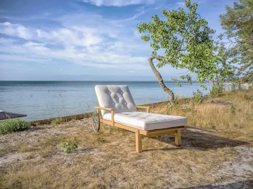 31 ligbed - Teak, 78x171 cm - Fri Form