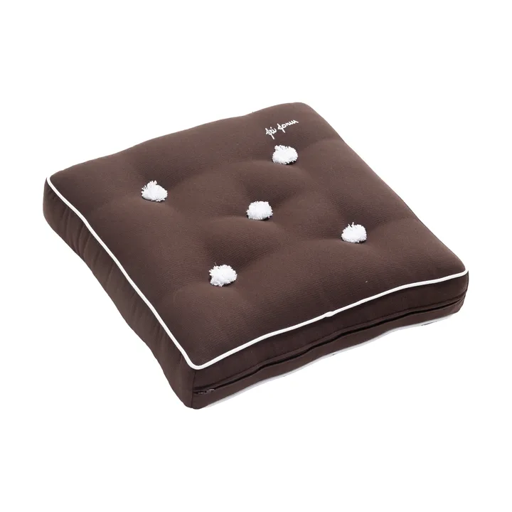 42 zitkussen - Bruin, 42x42 cm - Fri Form