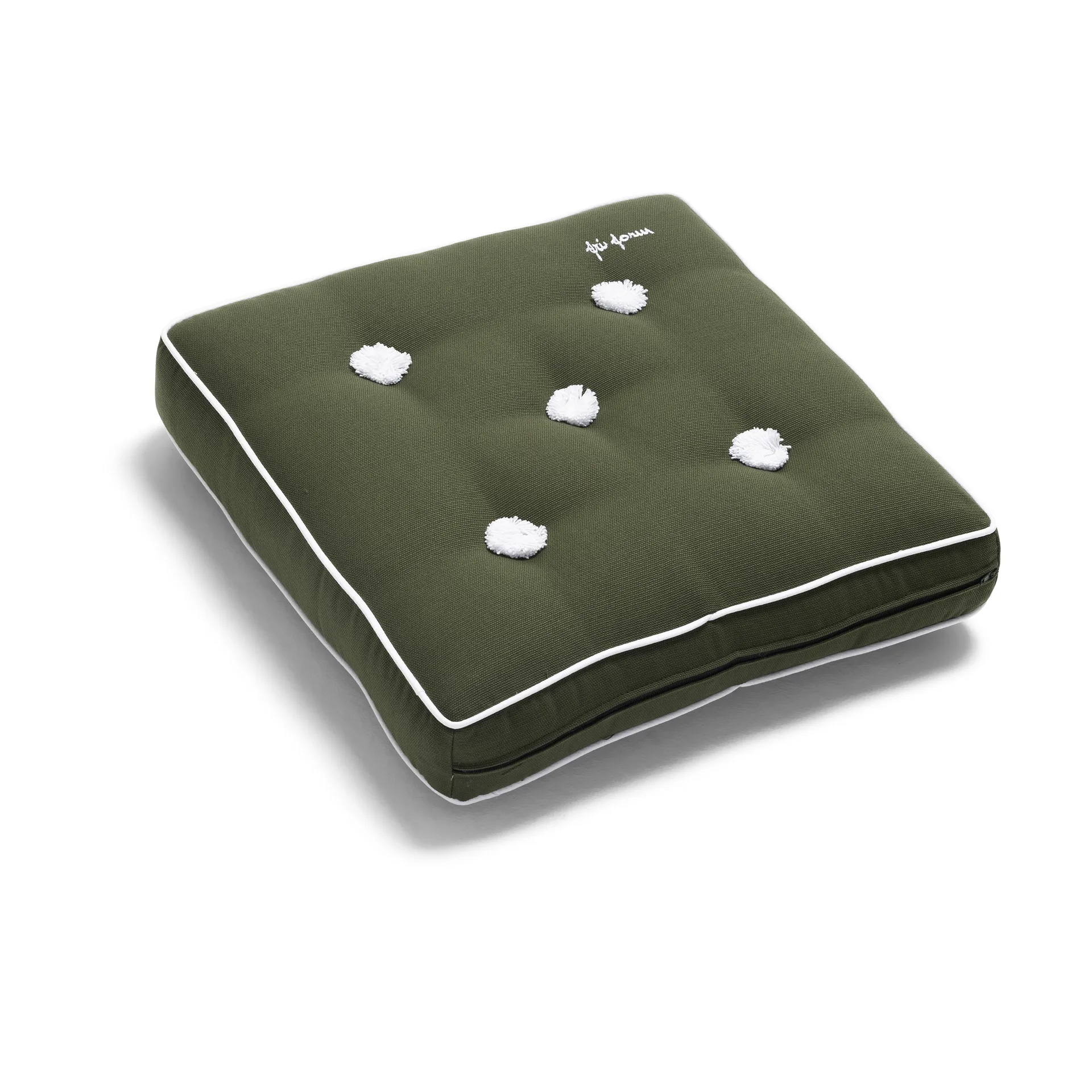 42 zitkussen, Khaki groen, 42x42 cm Fri Form