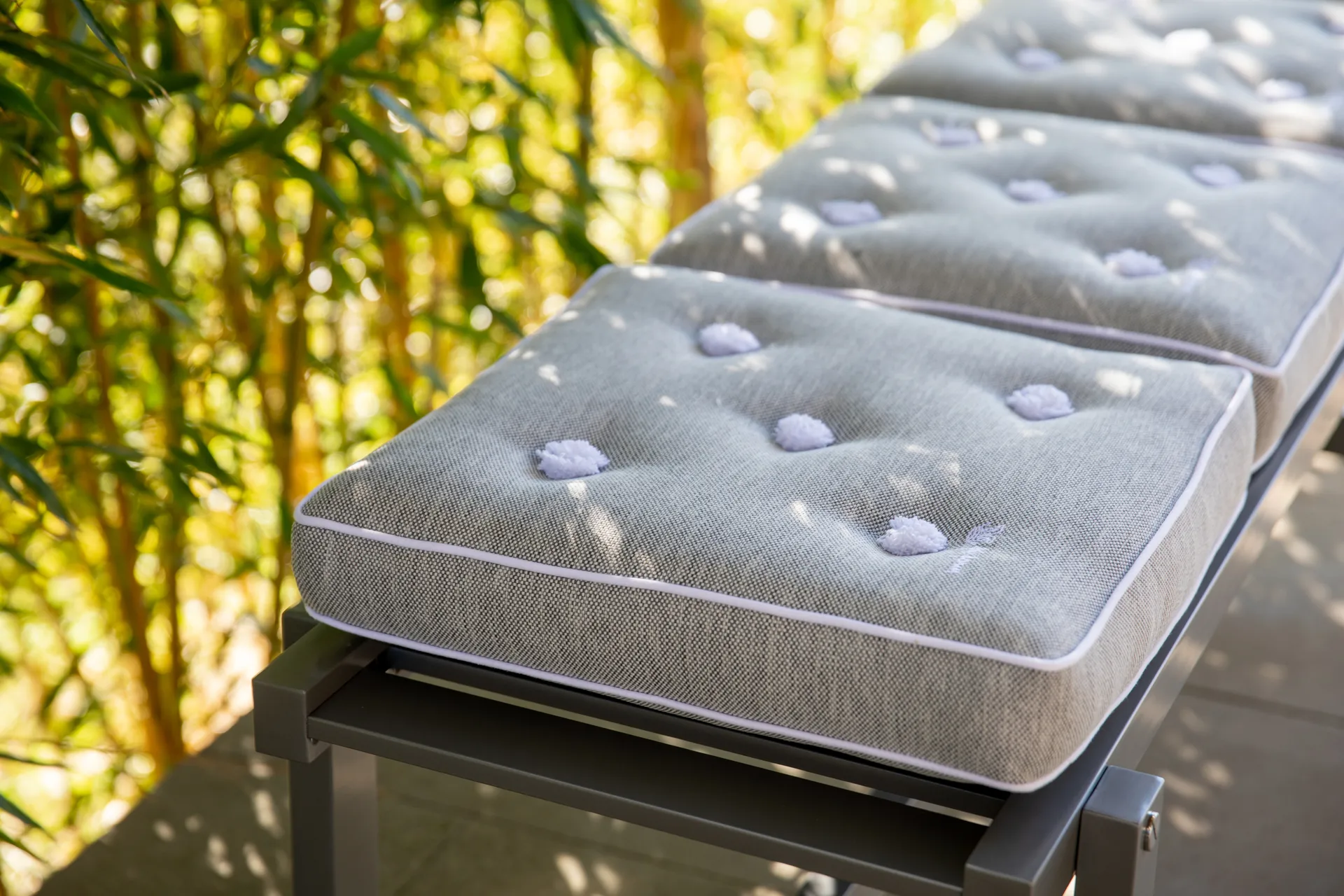 45 bank, Grijs, 135 cm Fri Form