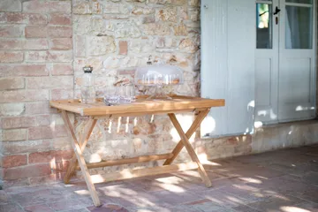 60 dienbladtafel - Teak, 59x94 cm - Fri Form