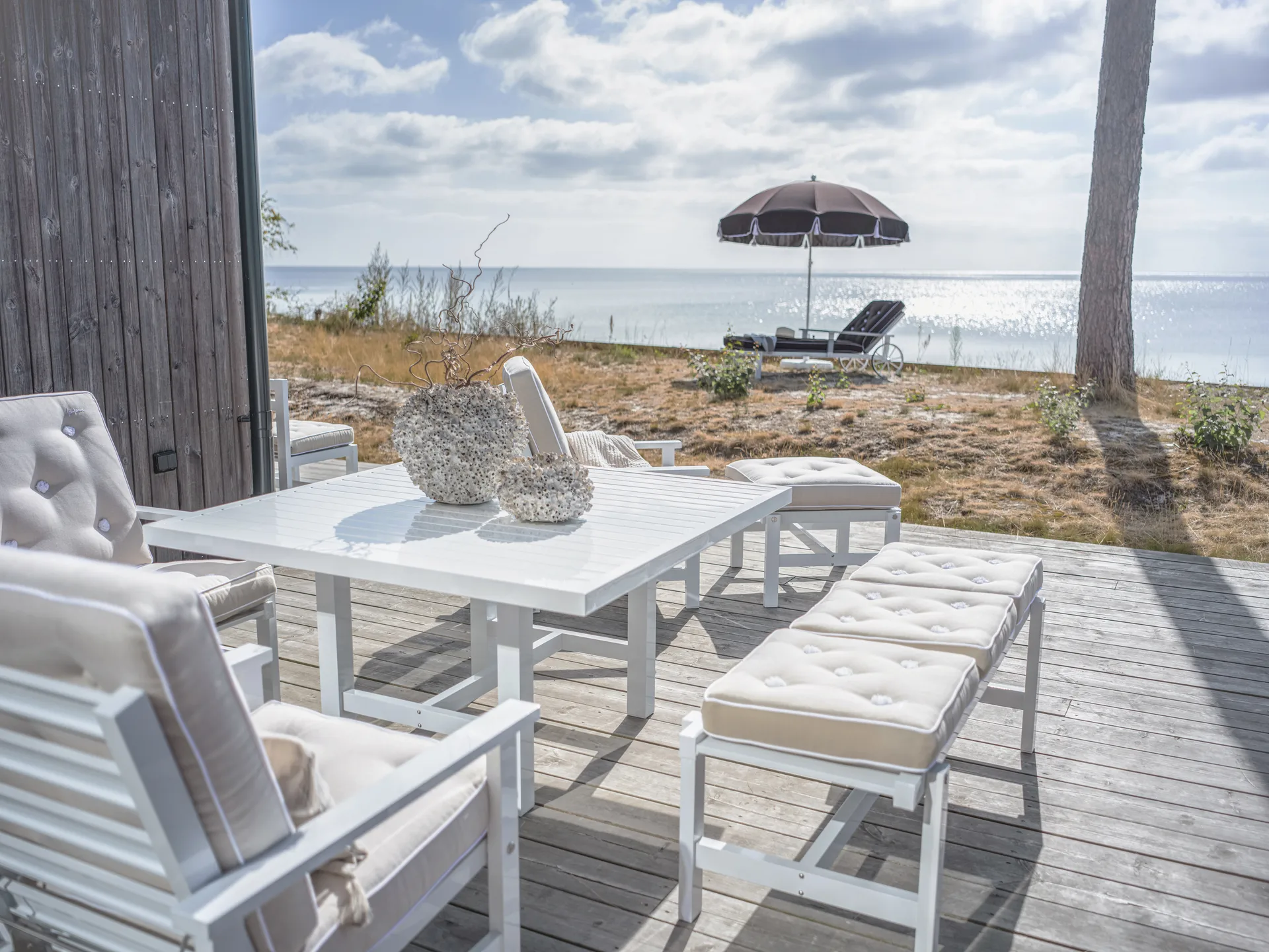 65 tafel, Wit, 124x133x66 cm Fri Form