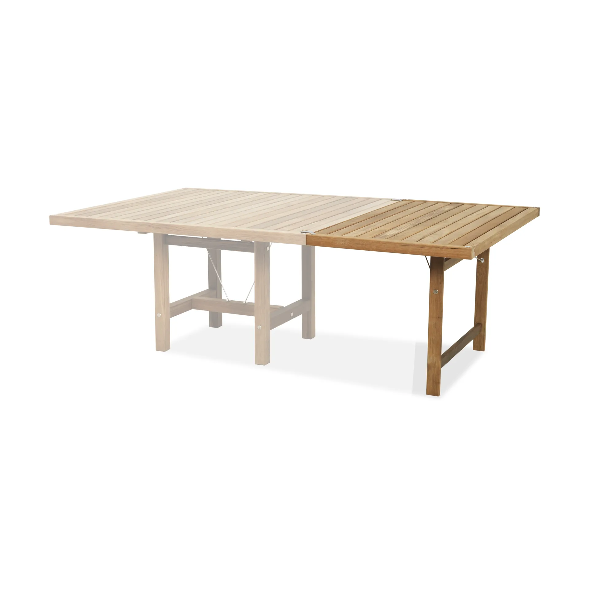 68 verlengblad met poten, Teak, H: 68 cm Fri Form
