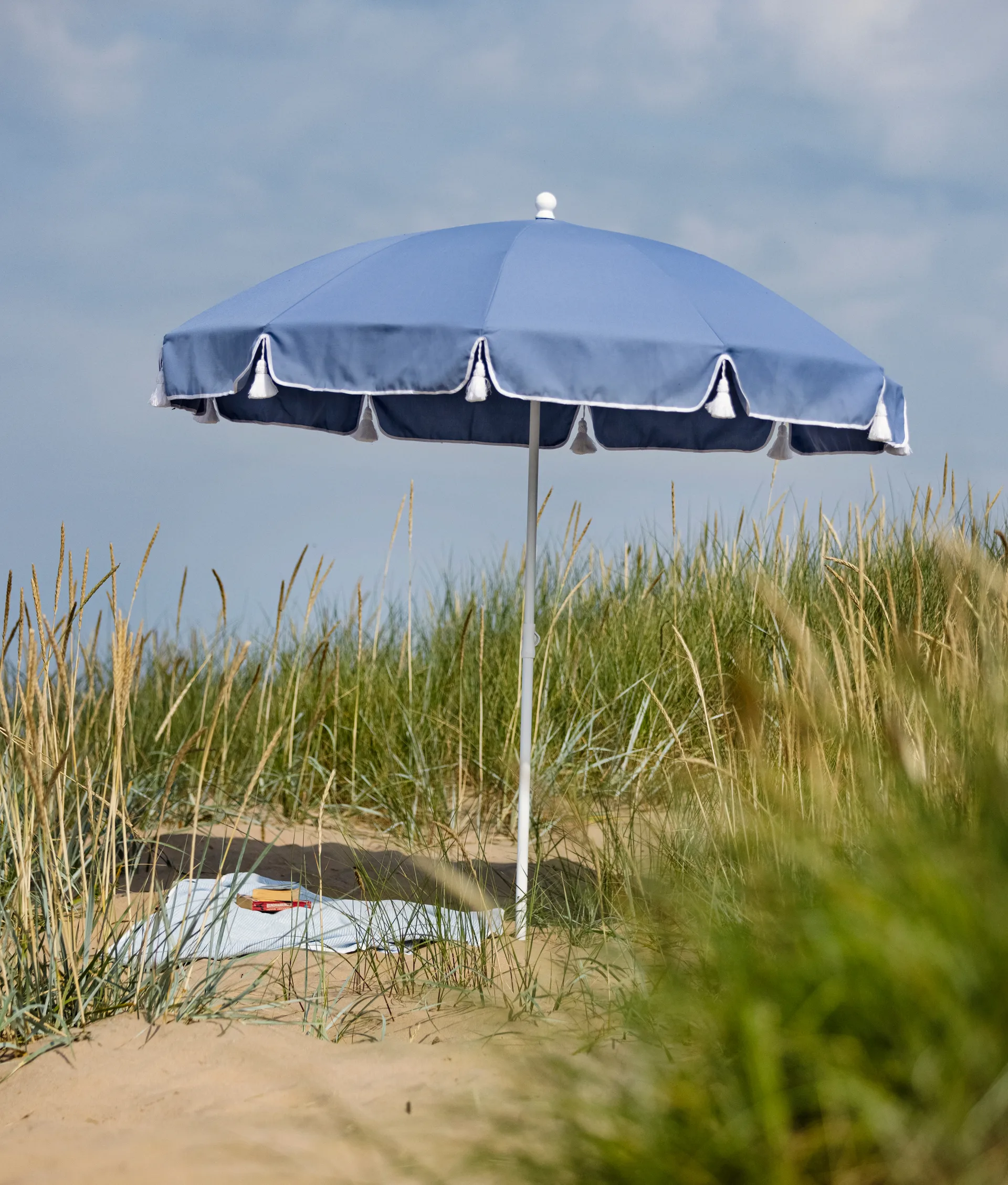 90 parasol, Donkerblauw, Ø220 cm Fri Form