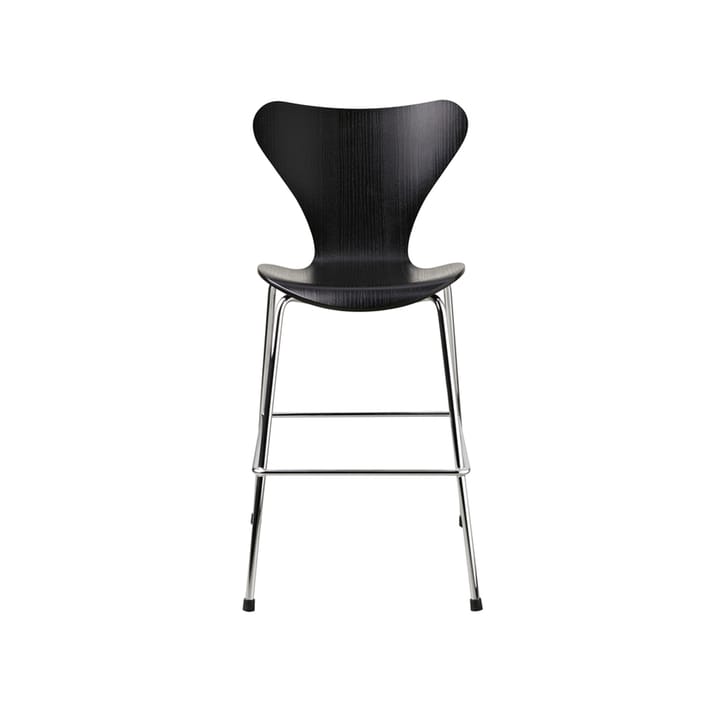 3177 Sjuan Junior kruk chroom - Black - Fritz Hansen