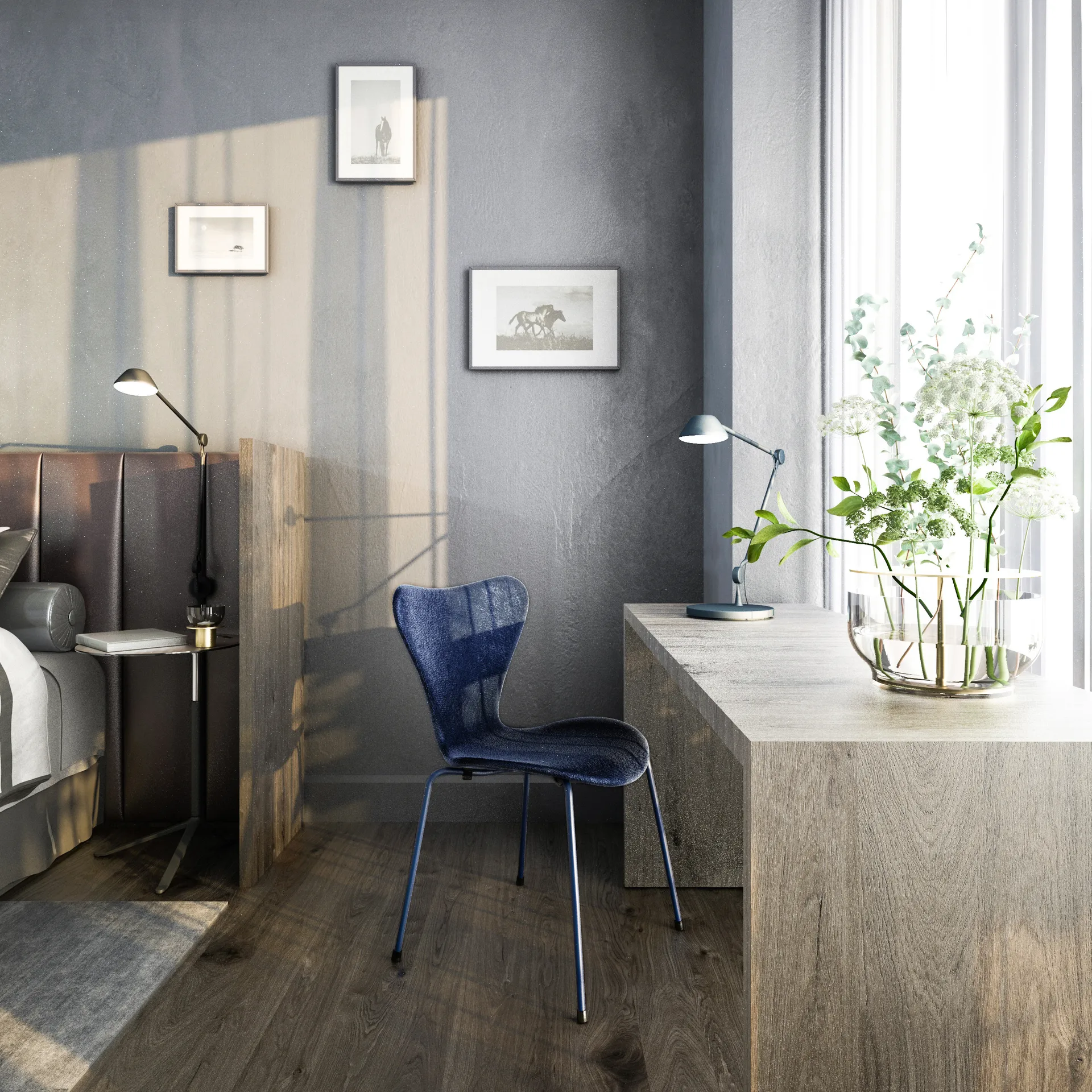 AQ01 wandlamp, Zwart Fritz Hansen