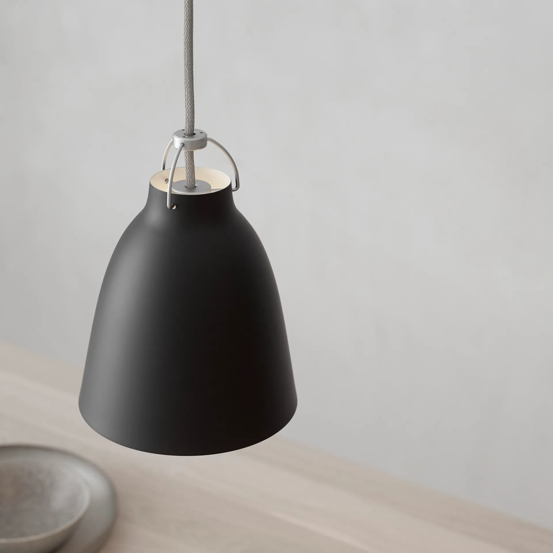 Caravaggio P1 hanglamp matteee, Zwart Fritz Hansen