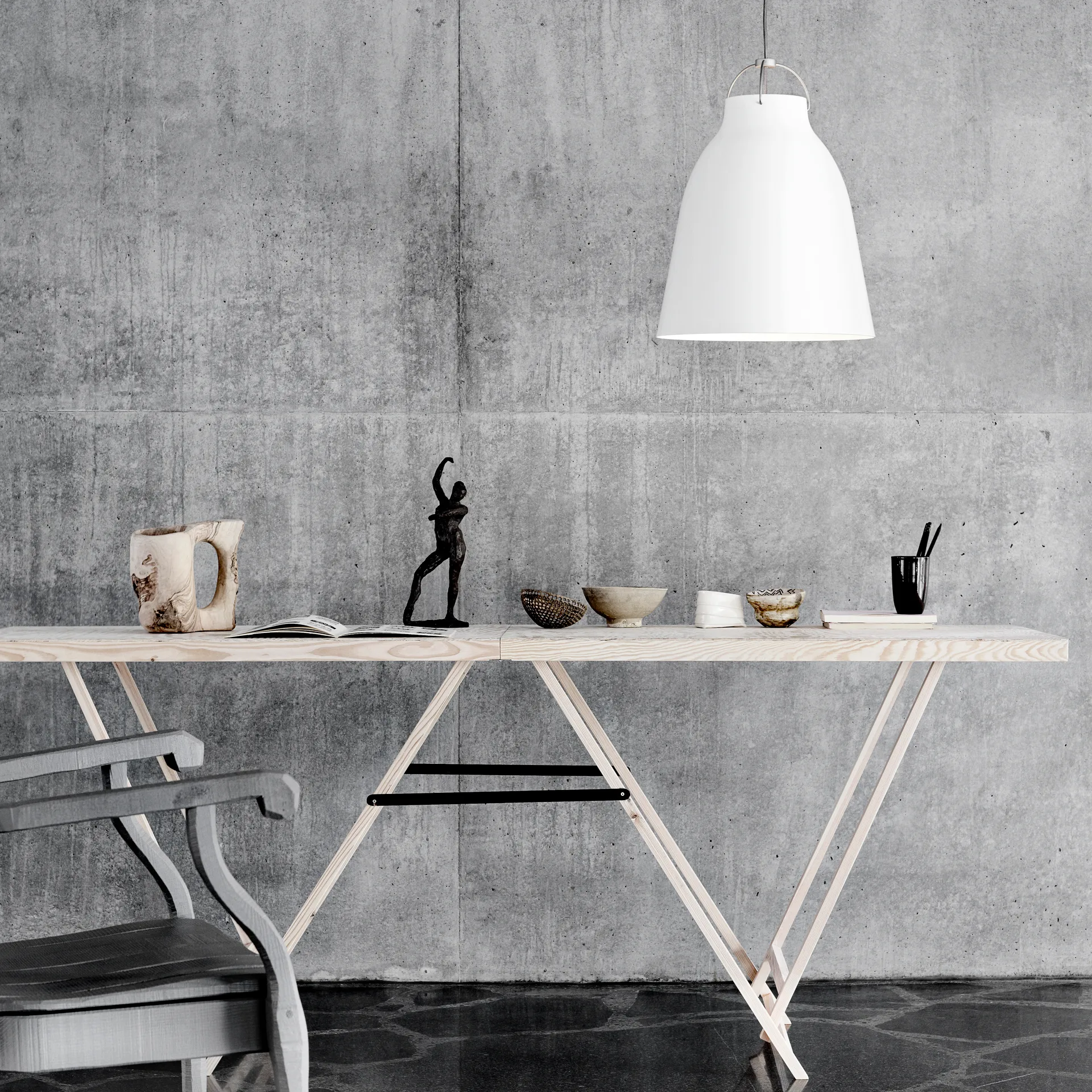 Caravaggio P3 hanglamp, wit Fritz Hansen