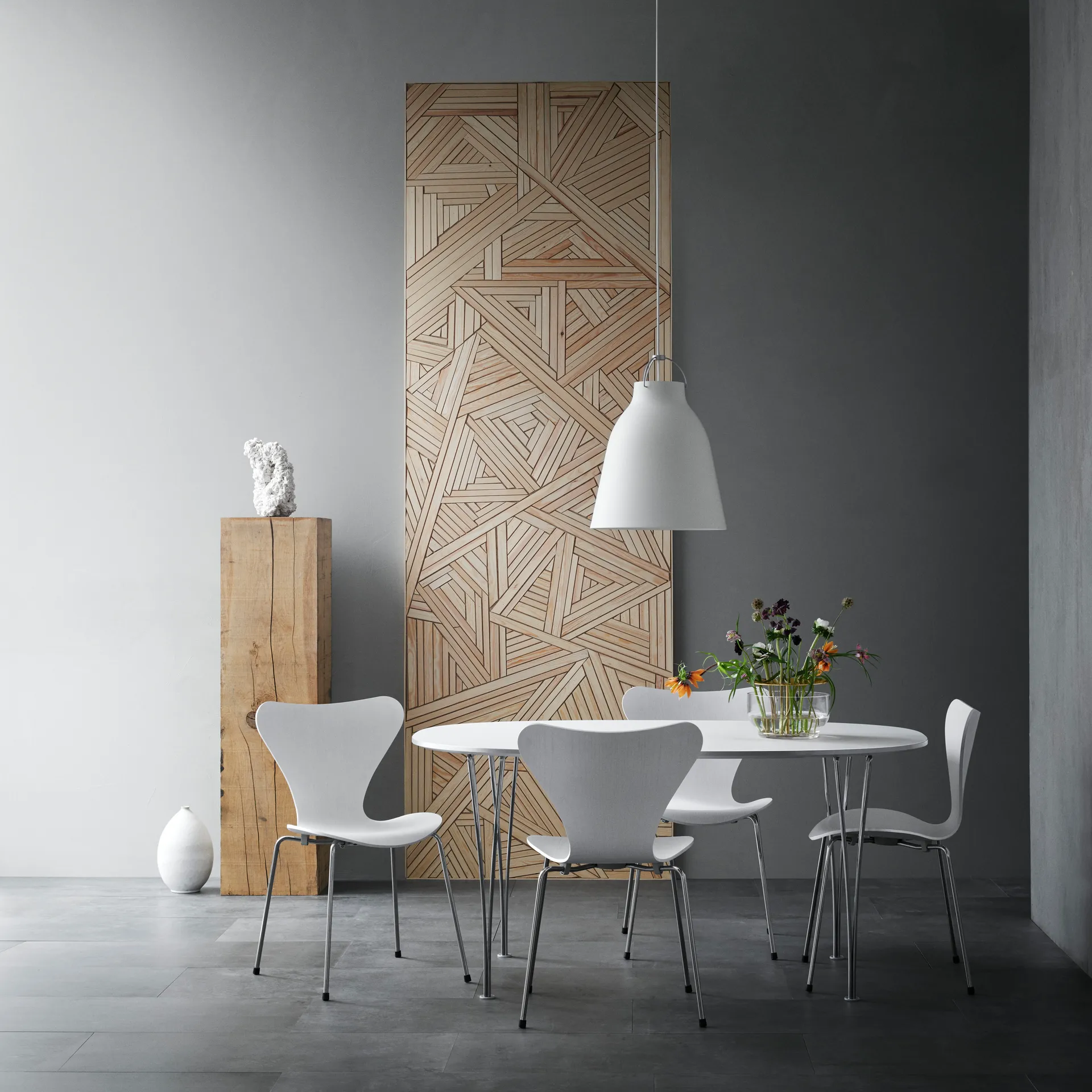 Caravaggio P3 hanglamp, wit Fritz Hansen