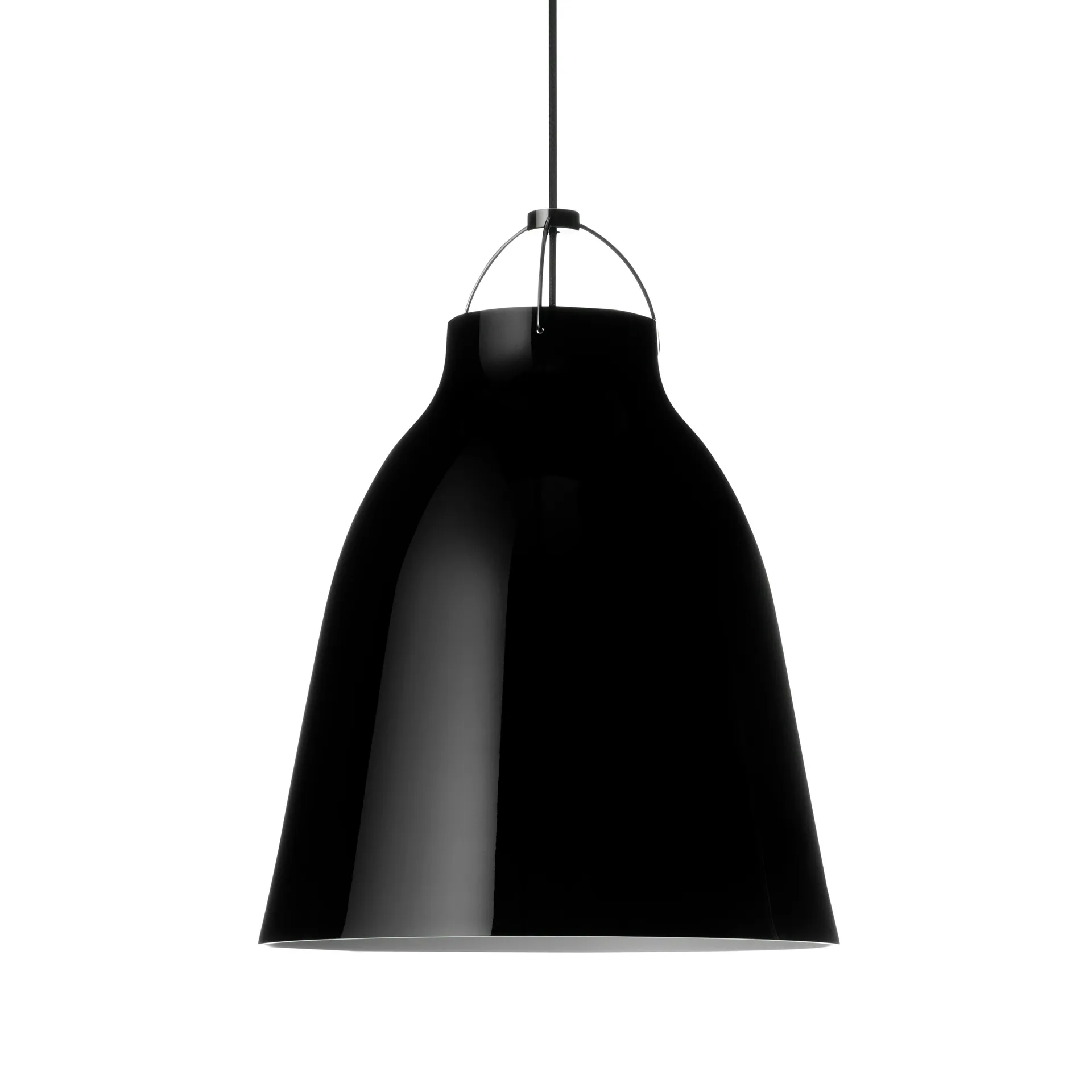 Caravaggio P3 hanglamp, Zwart-zwart Fritz Hansen