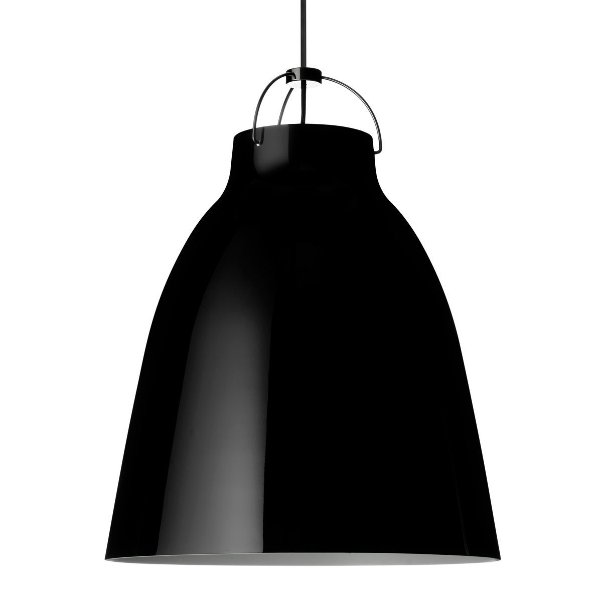 Fritz Hansen Caravaggio P4 hanglamp Zwart-zwart