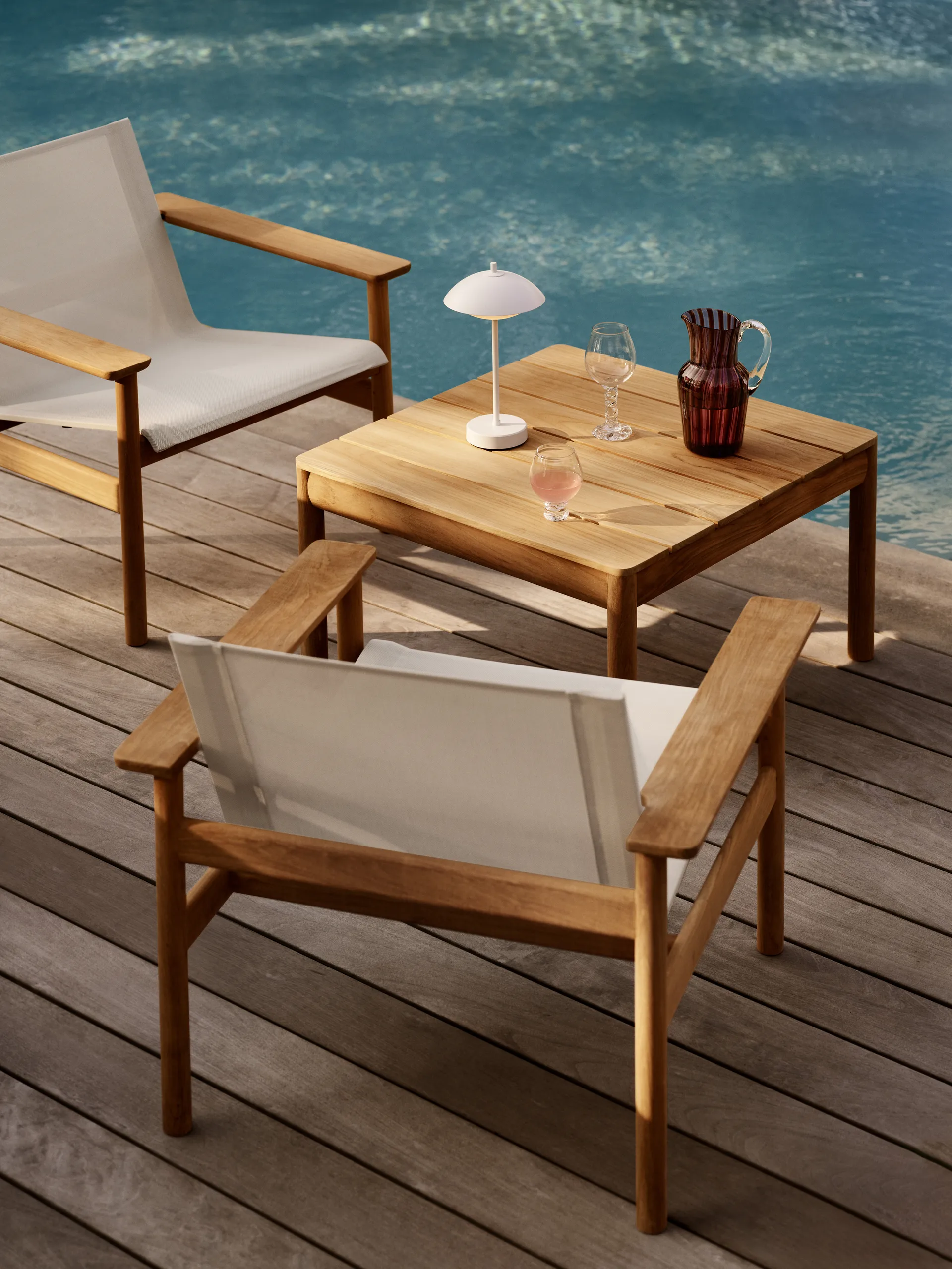 Clam draagbare tafellamp 31 cm, White Fritz Hansen