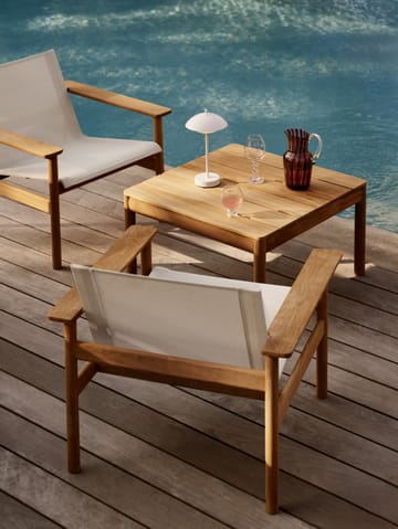 Clam draagbare tafellamp 31 cm - White - Fritz Hansen