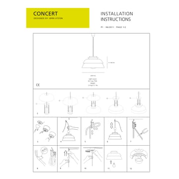 Concert hanglamp wit - P1 - Fritz Hansen