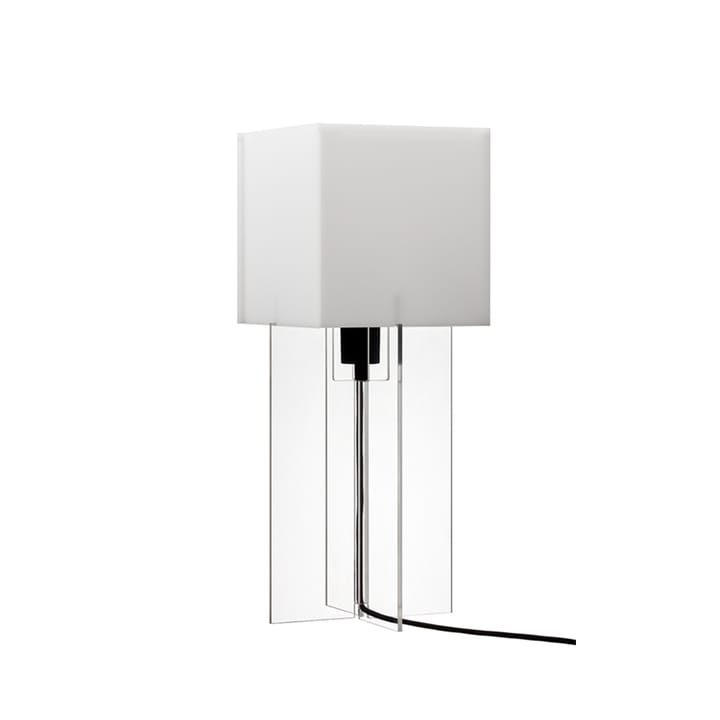 Cross-Plex T-500 tafellamp, Opaal-onderstel in acryl Fritz Hansen