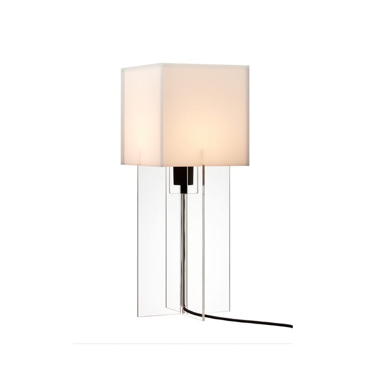 Cross-Plex T-500 tafellamp, Opaal-onderstel in acryl Fritz Hansen