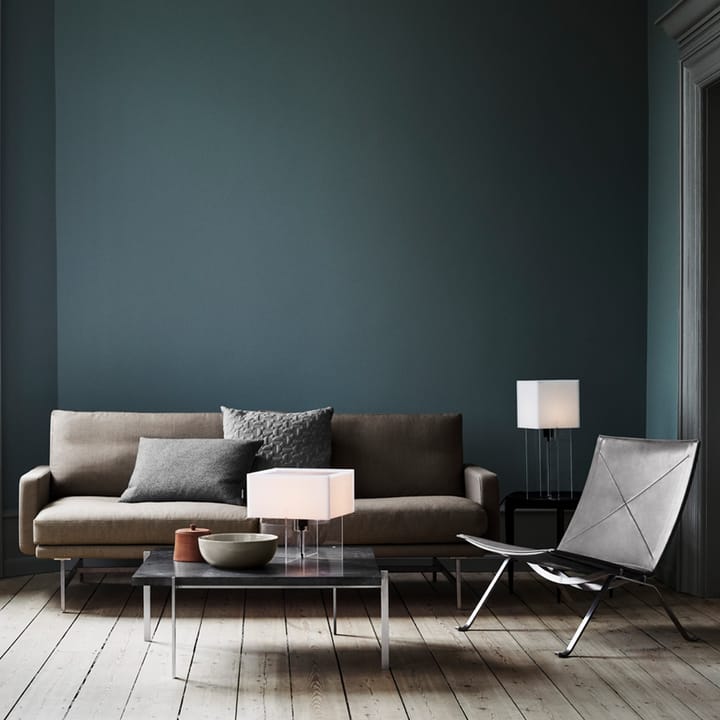 Cross-Plex T-500 tafellamp, Opaal-onderstel in acryl Fritz Hansen