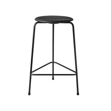 Dot hoge leren kruk - Cowboyzwart - Fritz Hansen