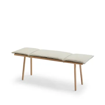 Georg bank - Eiken onbehandeld – incl. beige kussen - Fritz Hansen