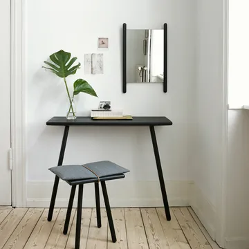 Georg kruk - Linnen, eik onbehandeld, incl. kussen in linnen - Fritz Hansen