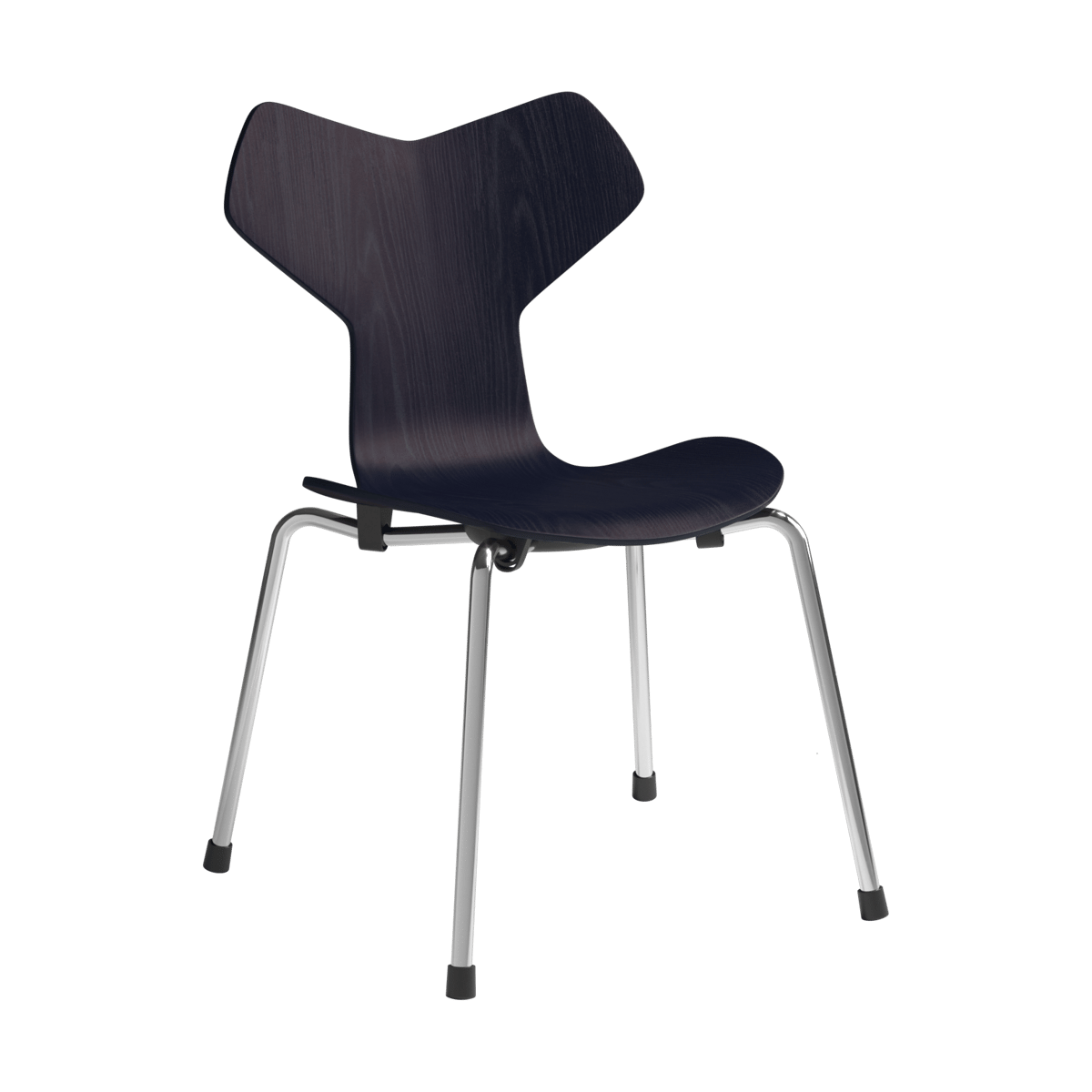 Fritz Hansen Grand Prix kinderstoel Midnight blue geschilderde as-chroom