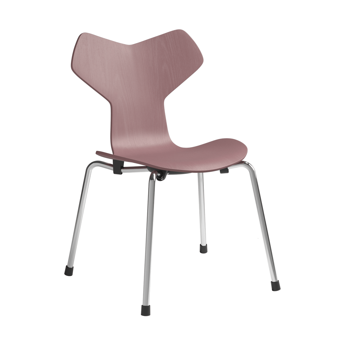 Fritz Hansen Grand Prix kinderstoel Wild rose geschilderde as-chroom