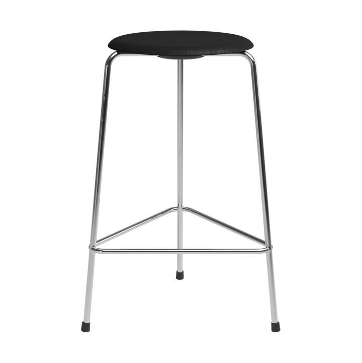 High Dot counter stool 3 poten - Zwart essen-chroom - Fritz Hansen