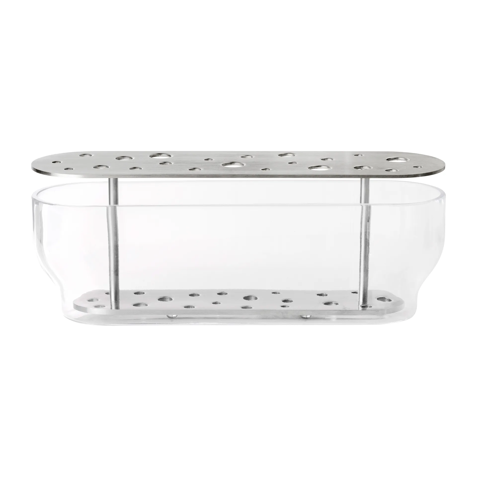 Ikebana vaas roestvrij staal, Long Fritz Hansen