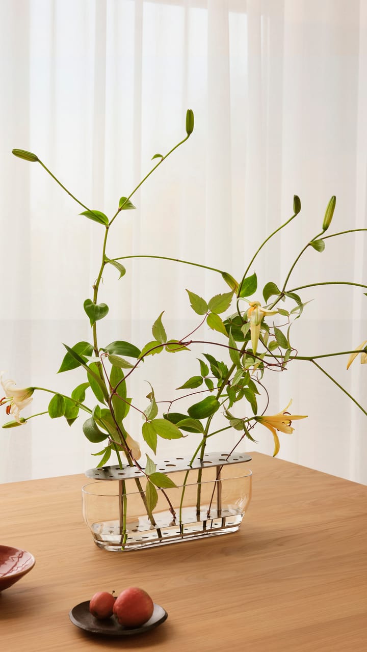 Ikebana vaas roestvrij staal, Long Fritz Hansen