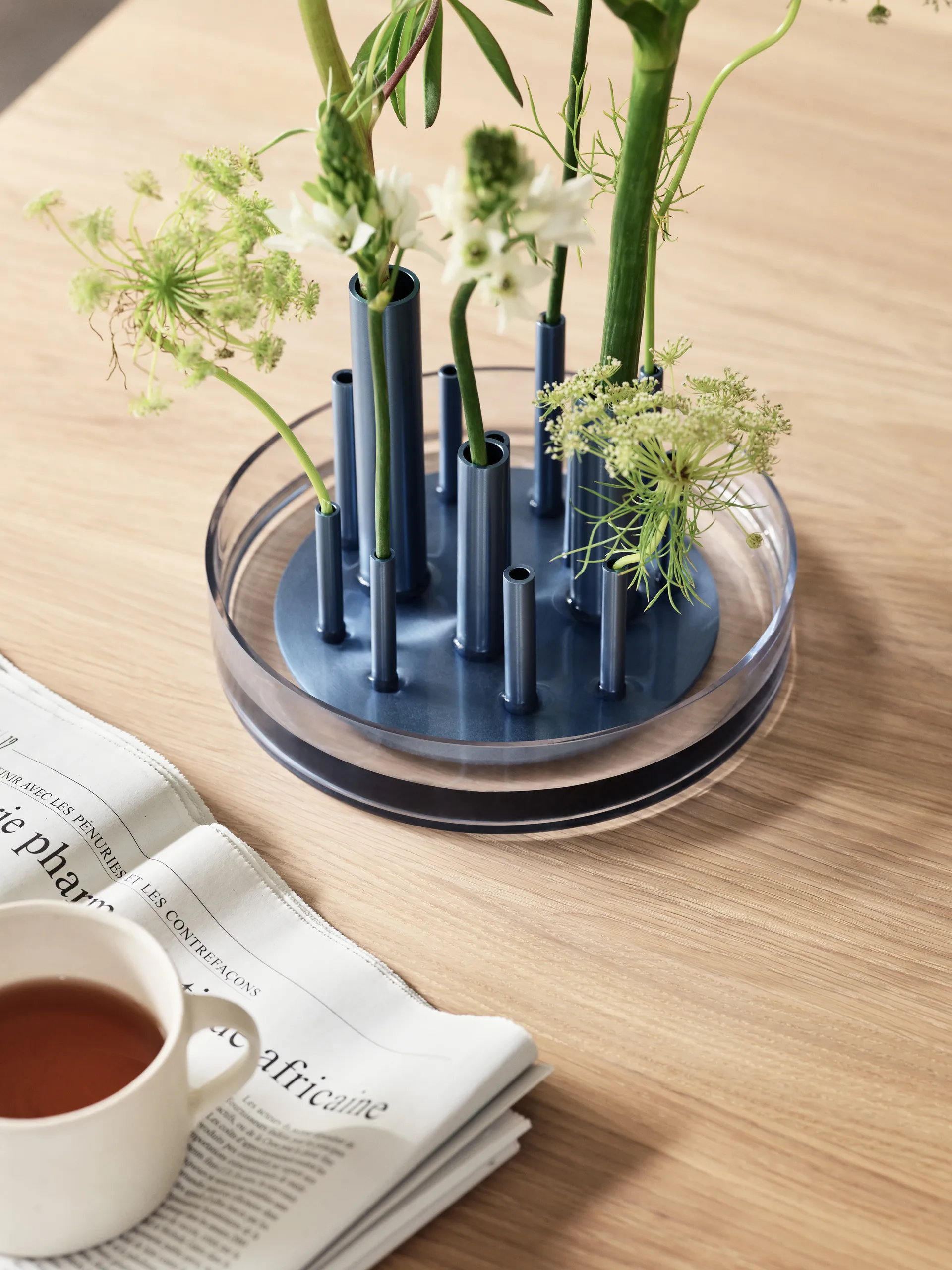 Ikeru low vaas, Dusk blue Fritz Hansen