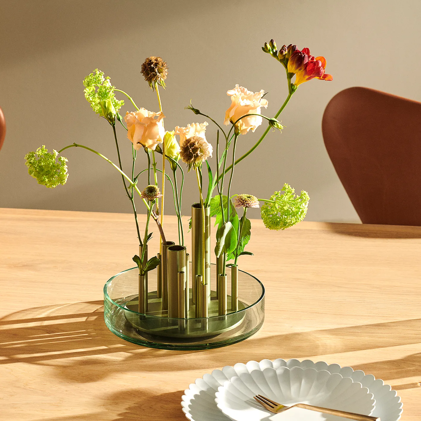 Ikeru vaas Forest green, Laag Fritz Hansen