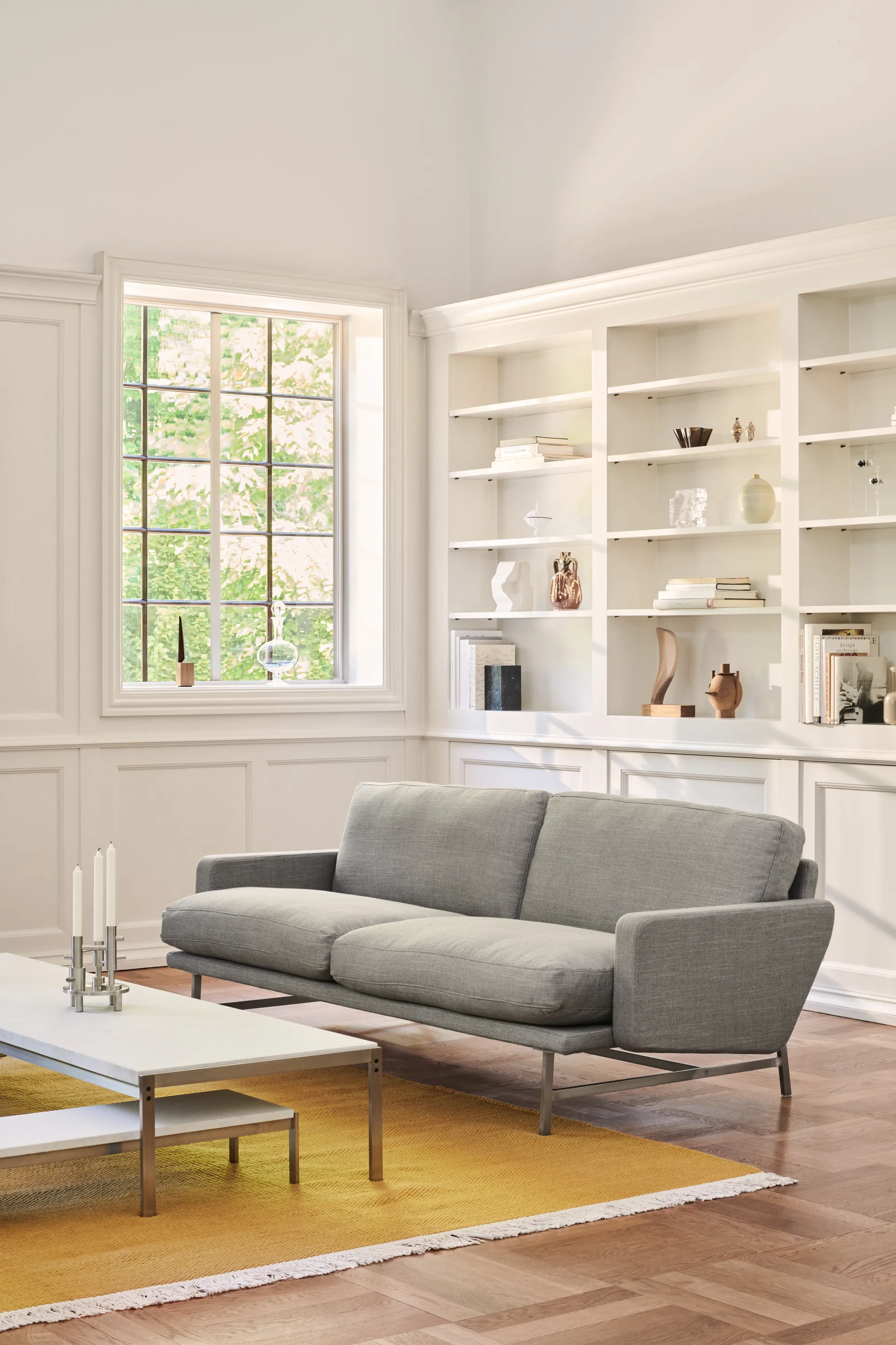 Jaime Hayon kandelaar, groot, Stainless steel Fritz Hansen