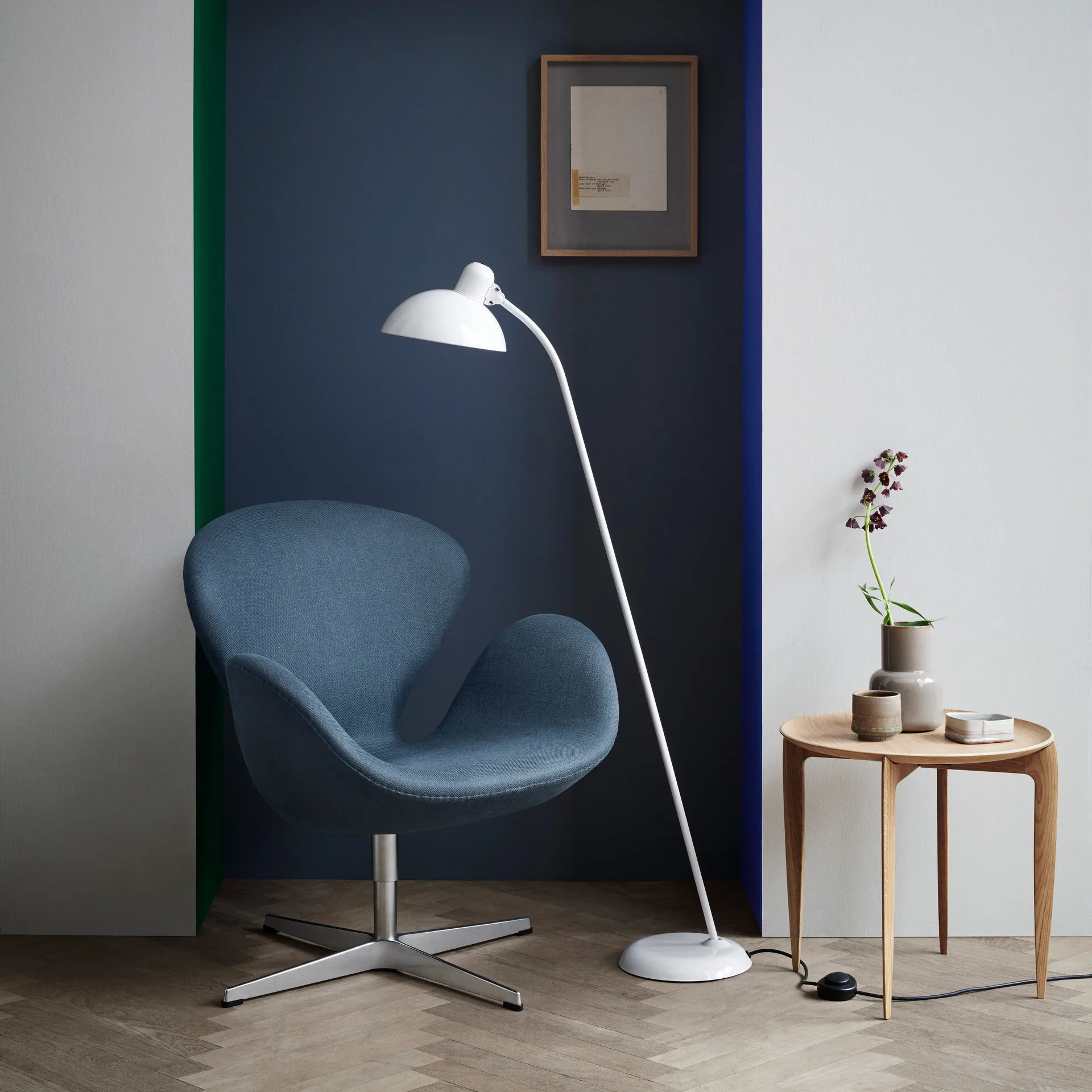 Kaiser Idell 6556-F vloerlamp, White Fritz Hansen