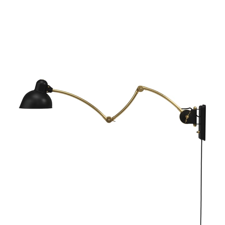 Kaiser Idell 6559-W wandlamp, Matt black-brass Fritz Hansen