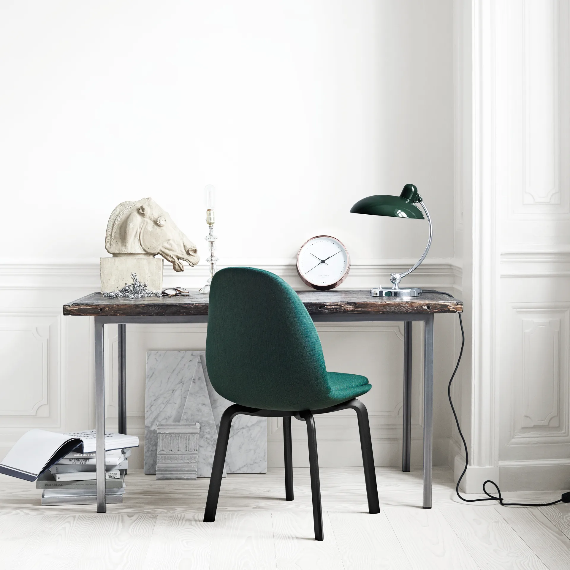 Kaiser Idell 6631-T Luxus tafellamp, Donkergroen Fritz Hansen